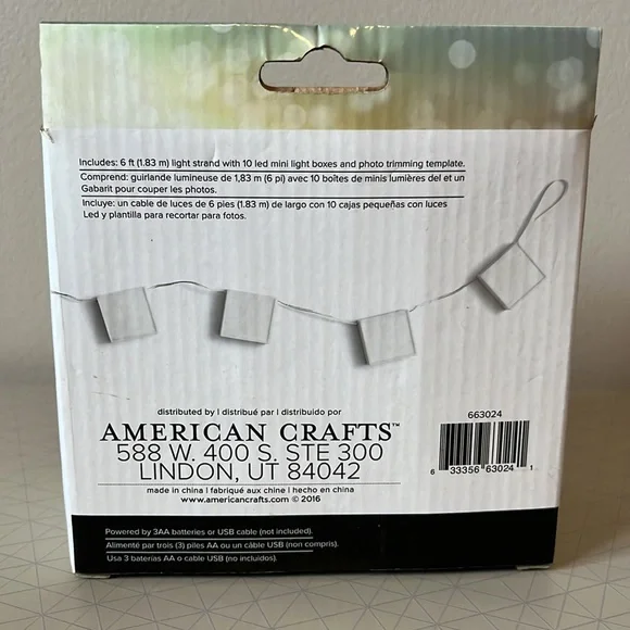 Photo Lights Strand - 10 LED Mini Light Boxes - Picture 2 of 2